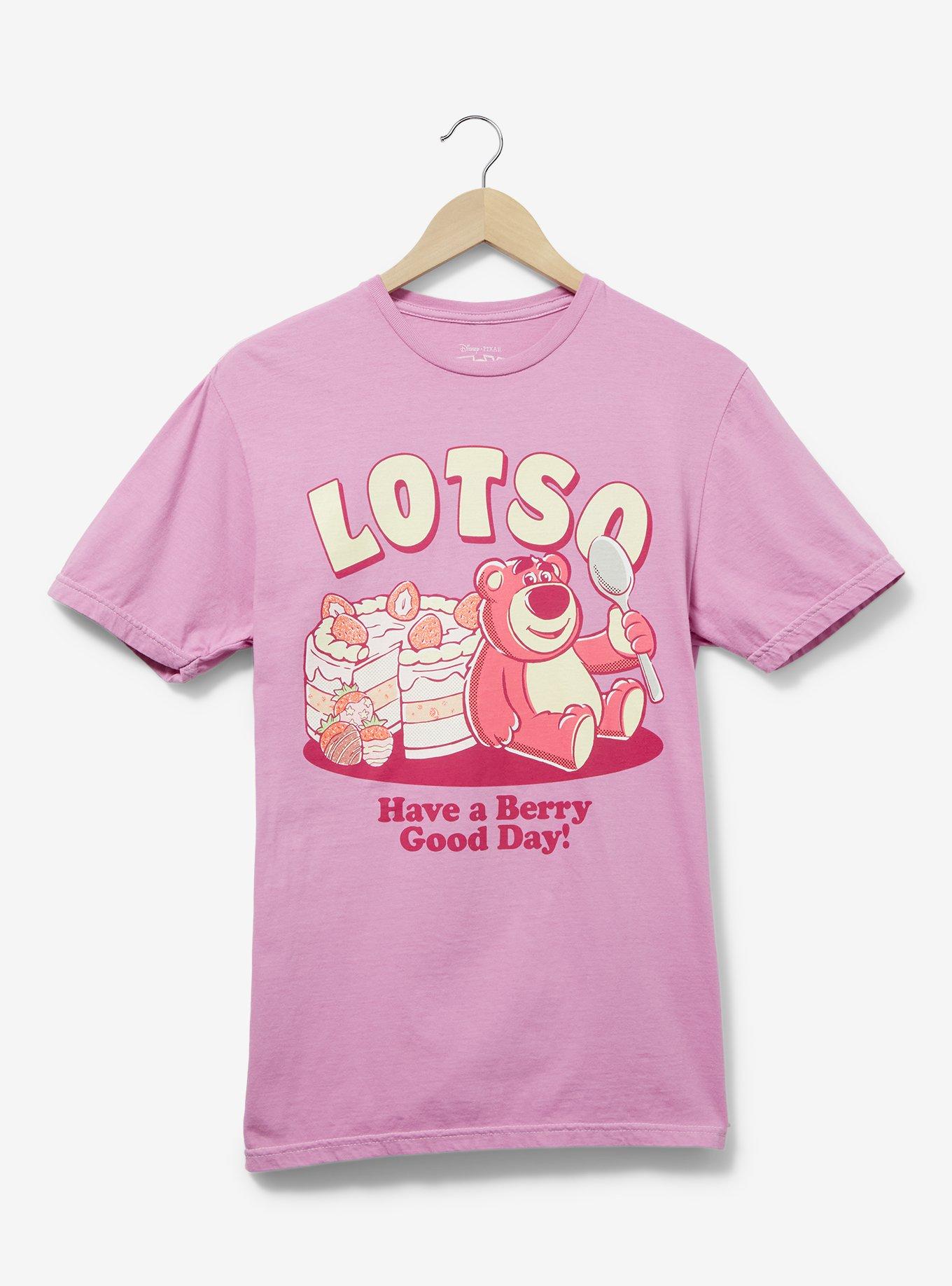 Disney Pixar Toy Story 3 Lotso Berry Good Day Women's T-Shirt &mdash; BoxLunch Exclusive, PINK, hi-res