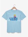 Disney Lizzie McGuire Floral Portrait Women's T-Shirt - BoxLunch Exclusive, LIGHT BLUE, hi-res