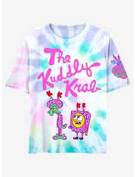SpongeBob SquarePants The Kuddly Krab Tie-Dye Boyfriend Fit Girls T-Shirt, , hi-res