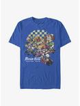 Mario Checkered Kartin' Extra Soft T-Shirt, ROYAL, hi-res