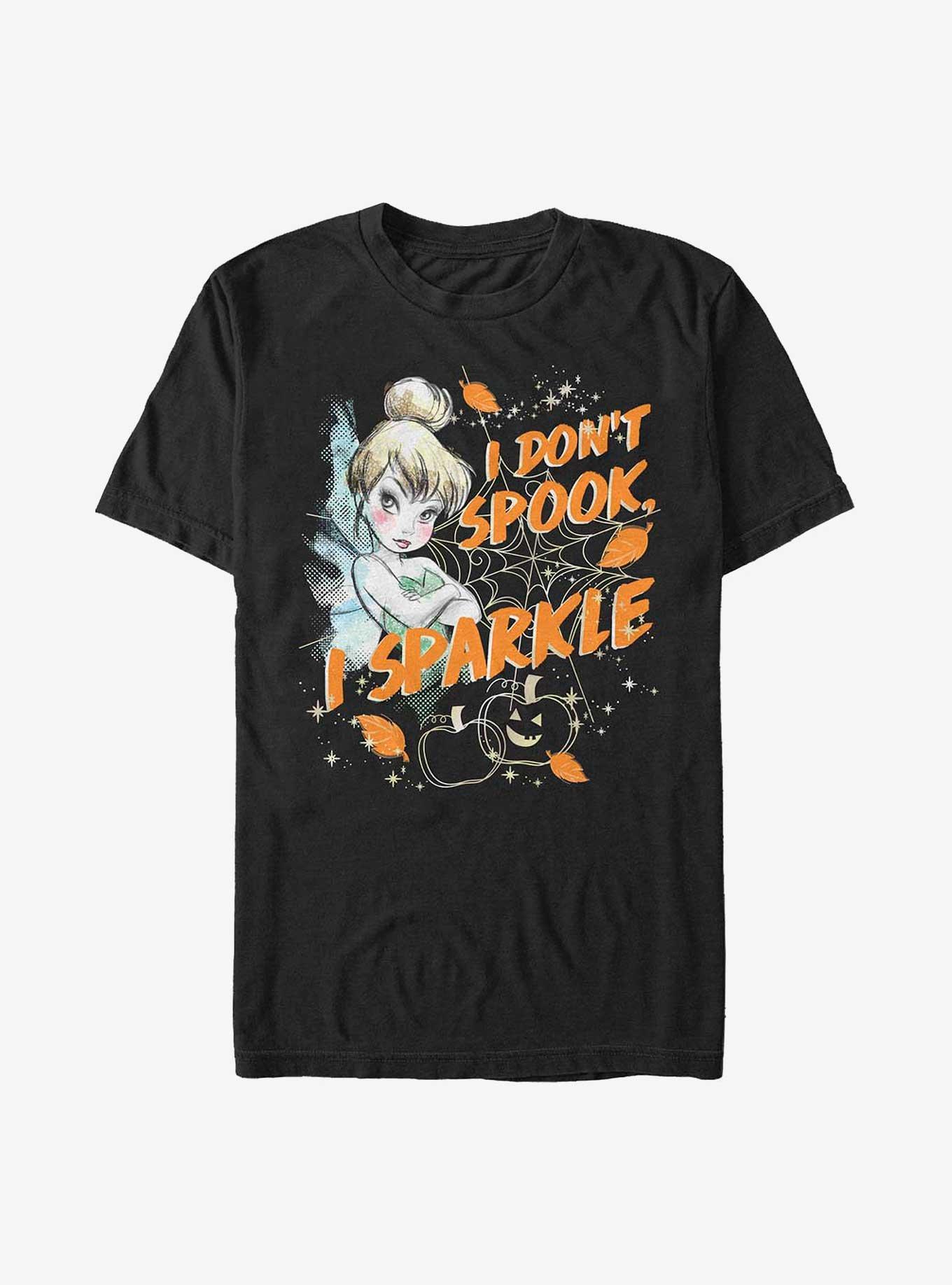 Disney Tinker Bell I Don't Spook I Sparkle Extra Soft T-Shirt, BLACK, hi-res