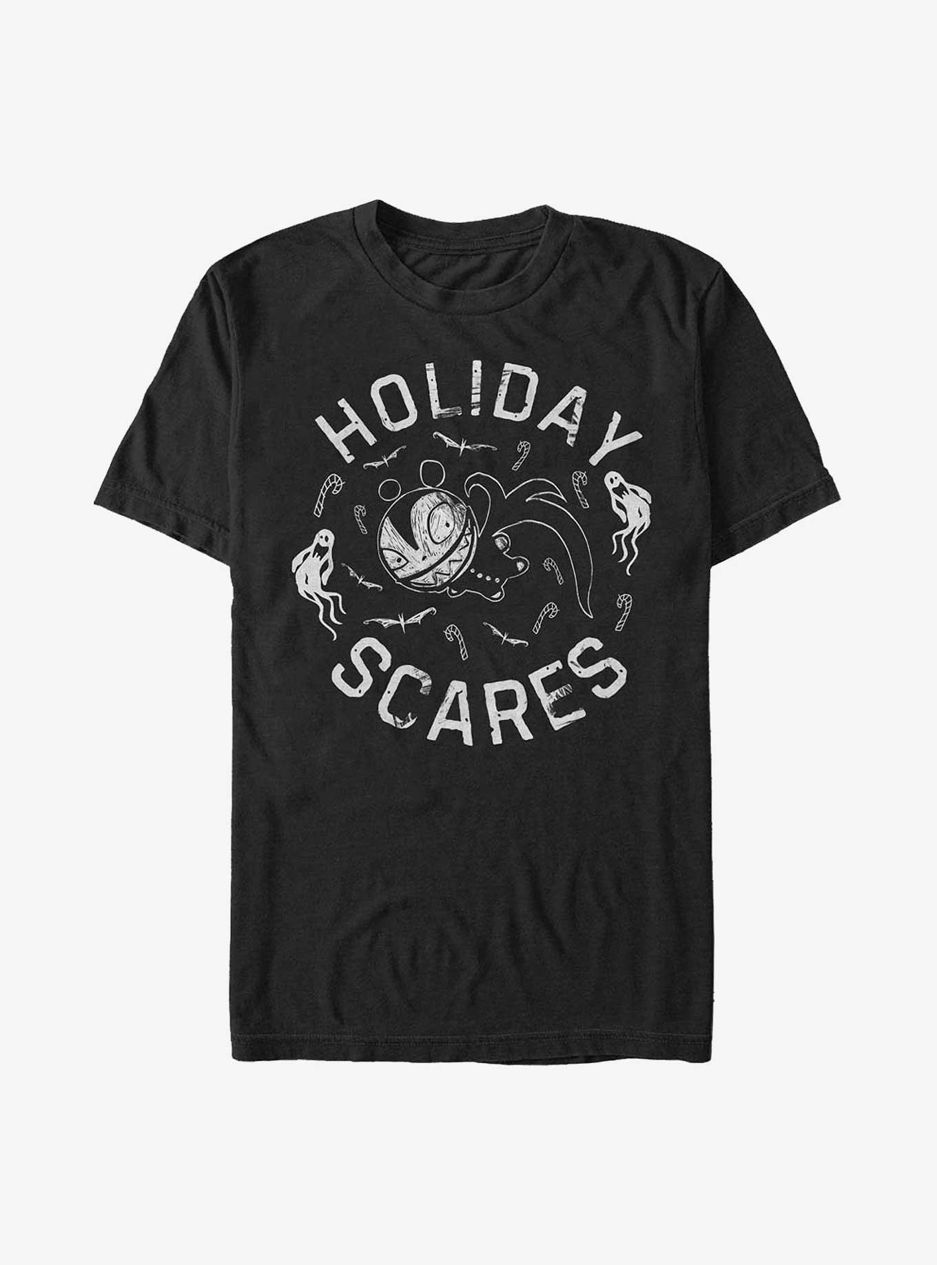 Disney The Nightmare Before Christmas Holiday Scares Extra Soft T-Shirt, BLACK, hi-res