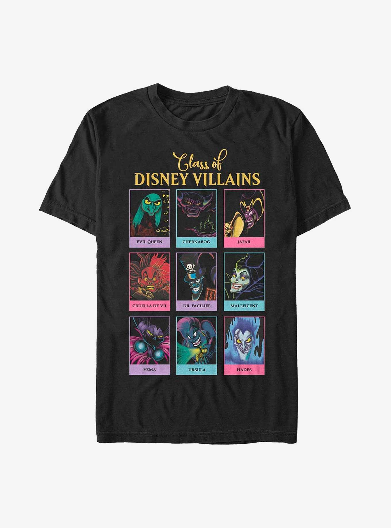 Disney Villains Class of Disney Villains Year Book Extra Soft T-Shirt, BLACK, hi-res