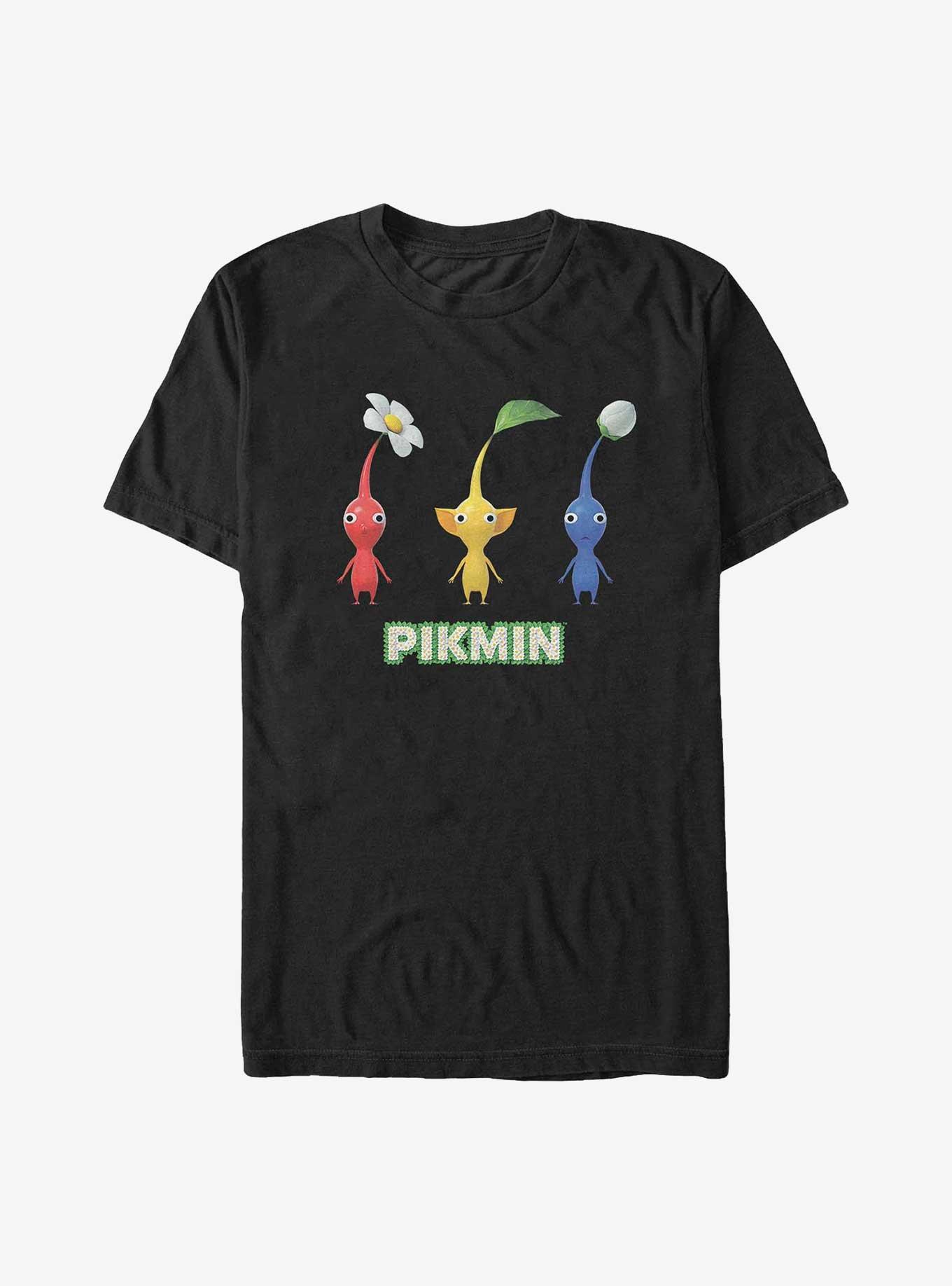 Nintendo Three Pikmin Extra Soft T-Shirt, BLACK, hi-res