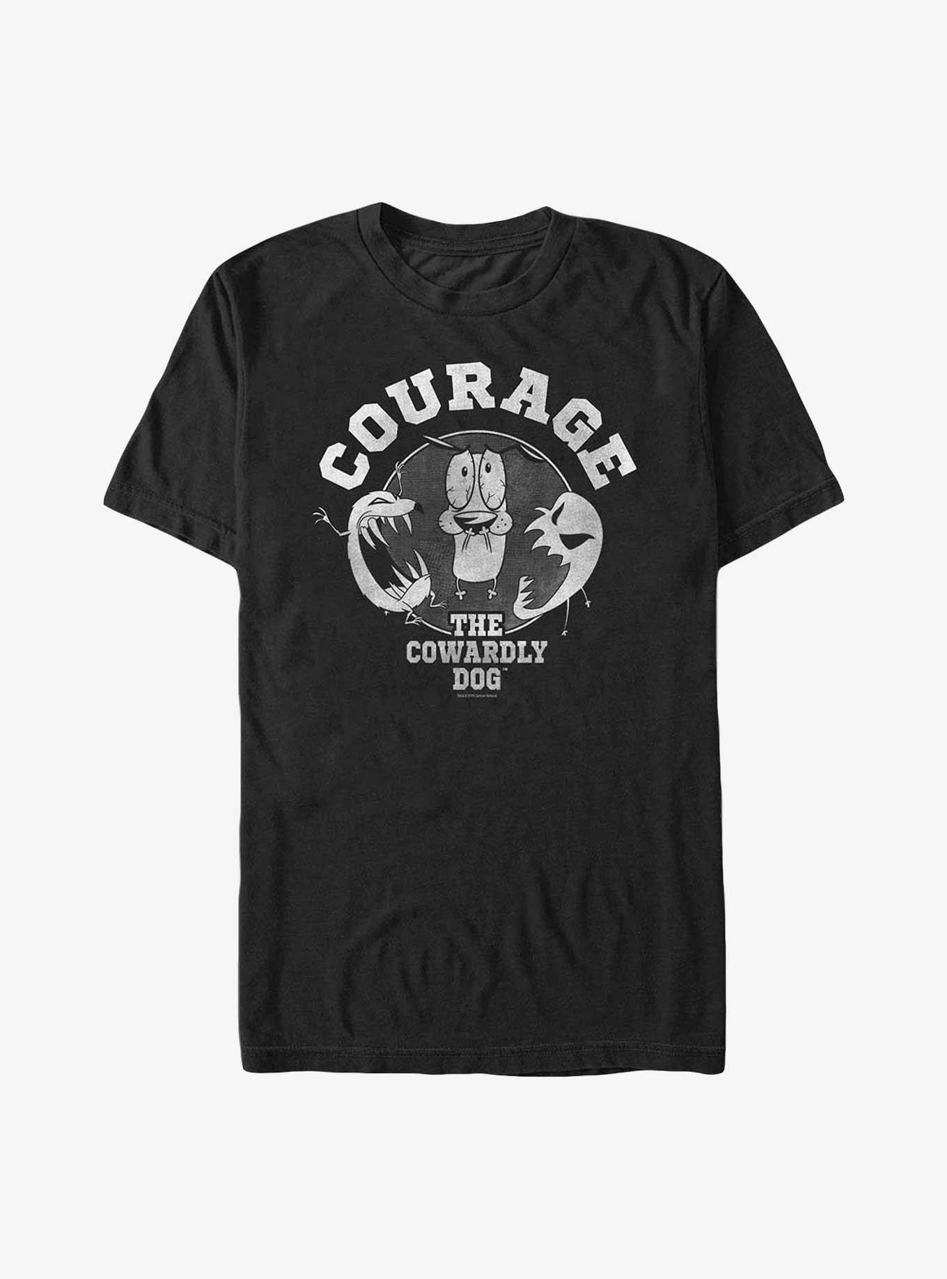 Courage The Cowardly Dog Courage Badge Extra Soft T-Shirt, , hi-res