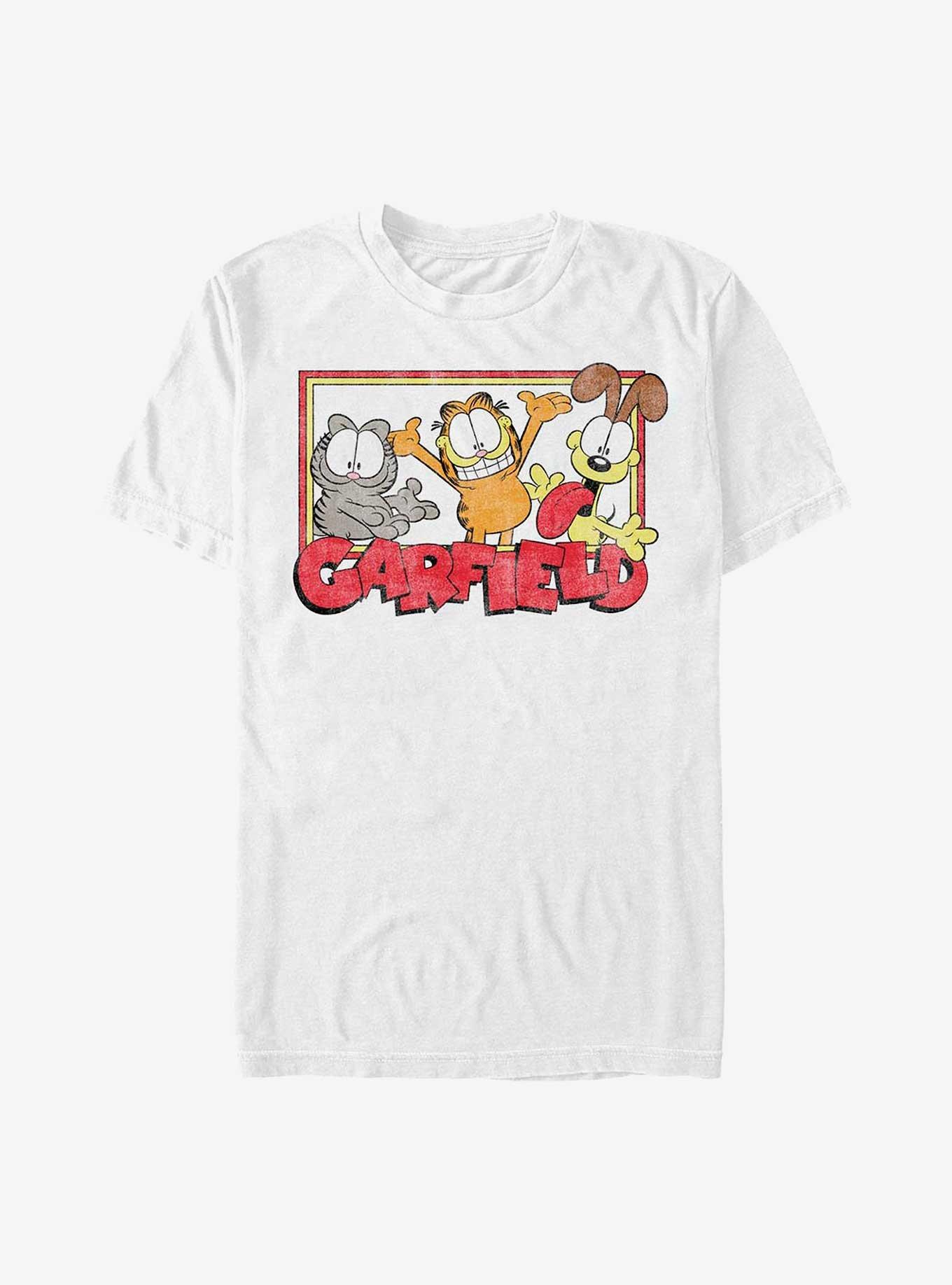 Garfield Group Nermal Garfield and Odie Extra Soft T-Shirt, WHITE, hi-res