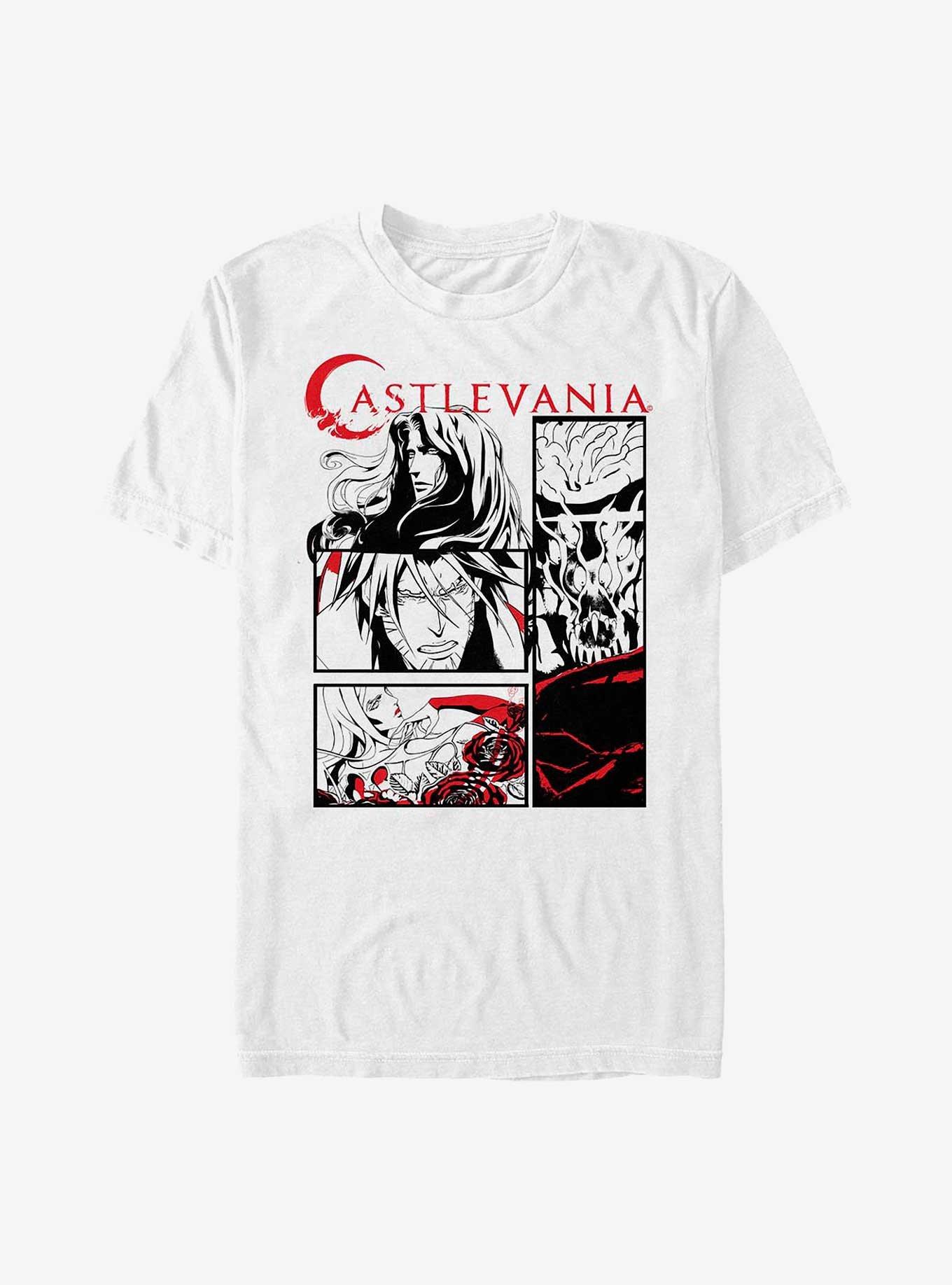 Castlevania Comic Style Extra Soft T-Shirt, WHITE, hi-res