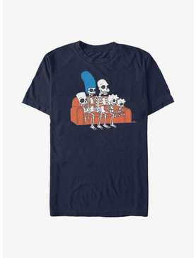 The Simpsons Skeleton Family Couch Extra Soft T-Shirt, , hi-res