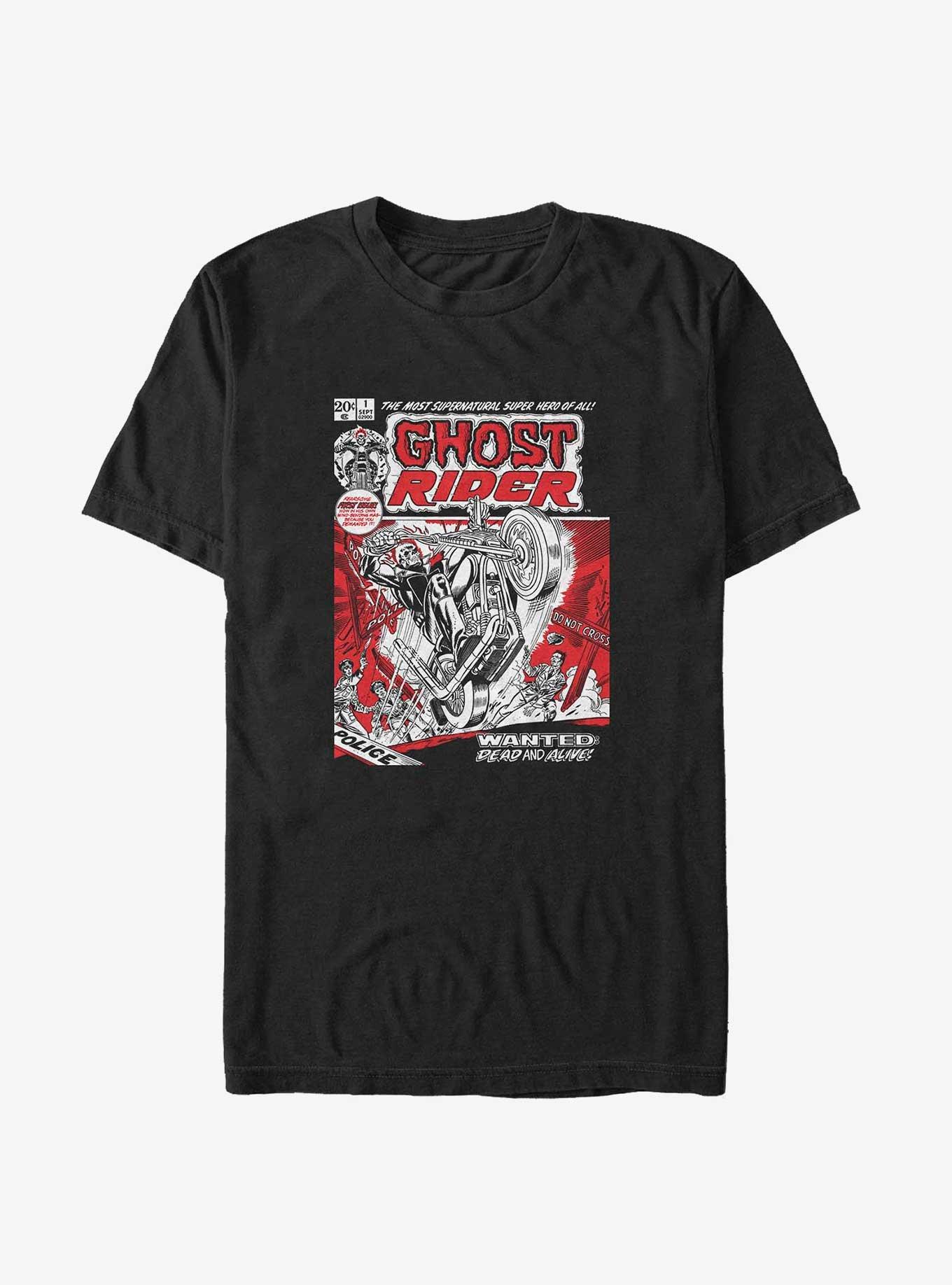 Marvel Ghost Rider Wanted Dead Or Alive Extra Soft T-Shirt, , hi-res