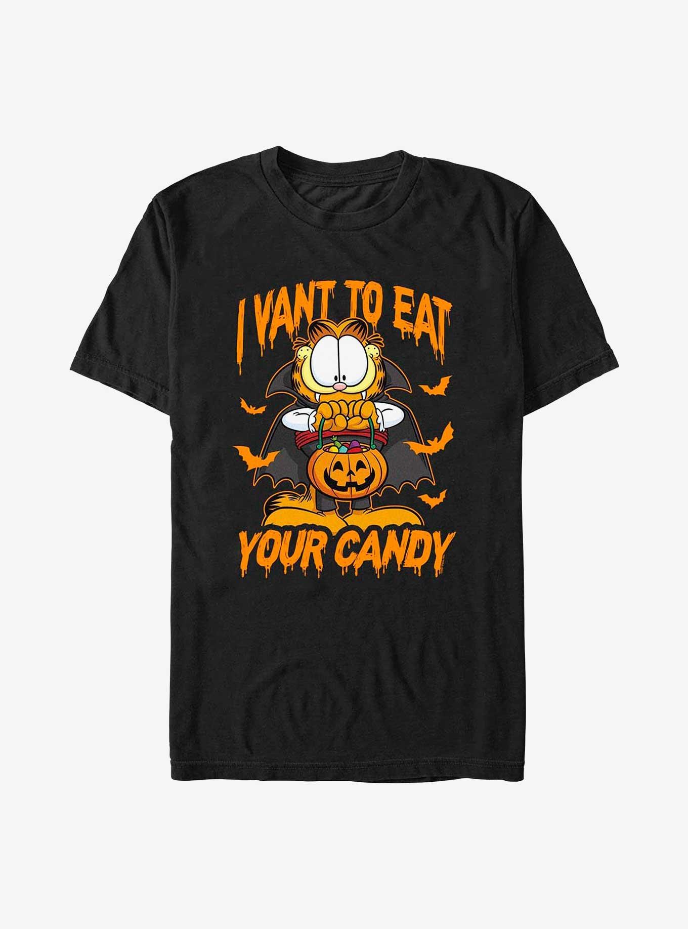 Garfield Dracula Cat Extra Soft T-Shirt, BLACK, hi-res