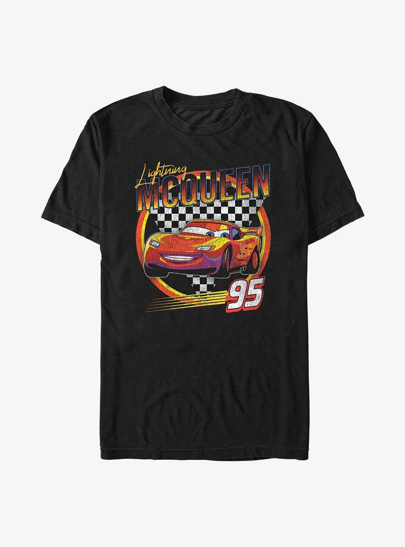 Disney Pixar Cars Lightning Mcqueen Vintage Race Extra Soft T-Shirt