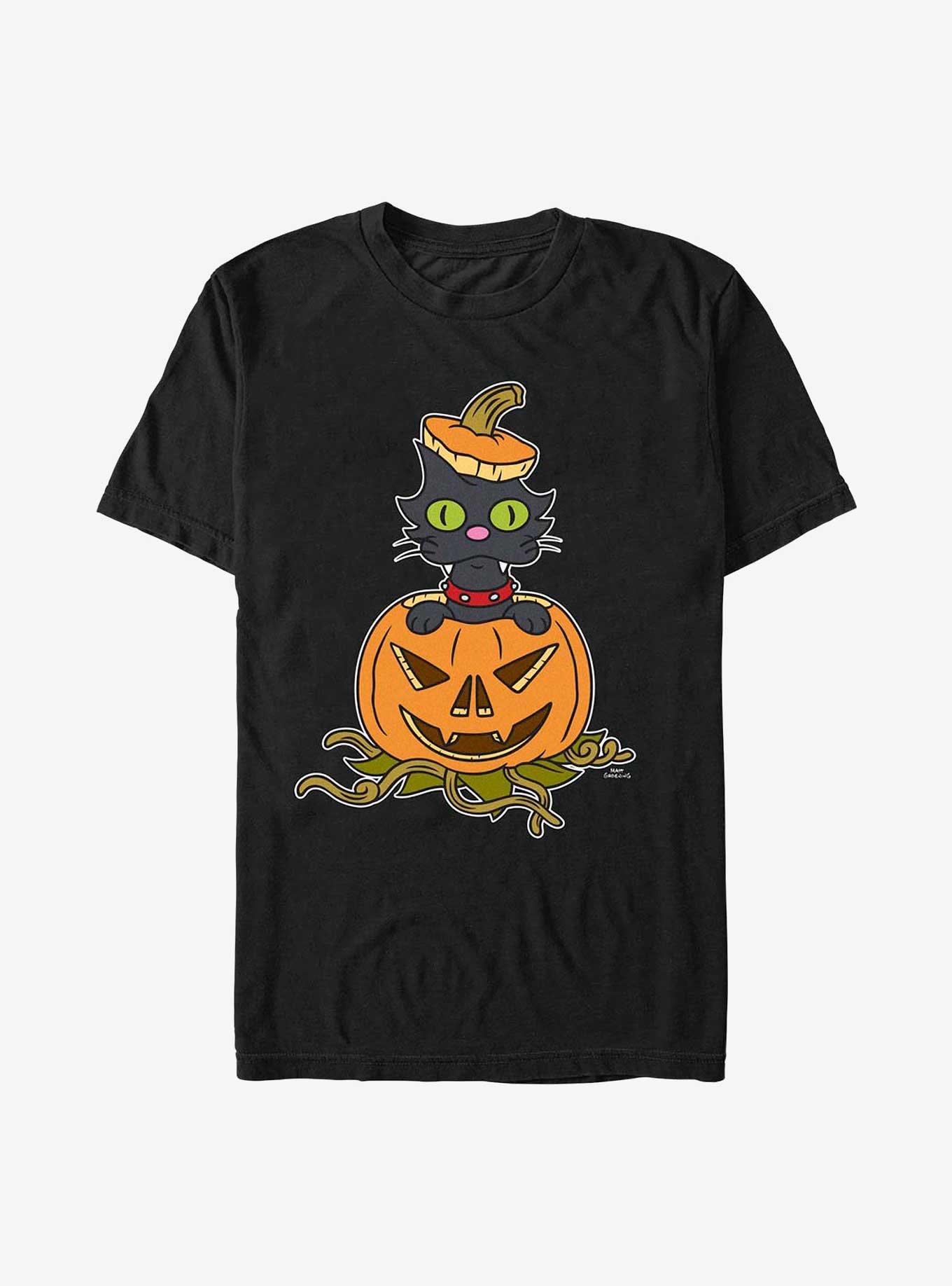 The Simpsons Snowball II In Pumpkin Extra Soft T-Shirt, BLACK, hi-res