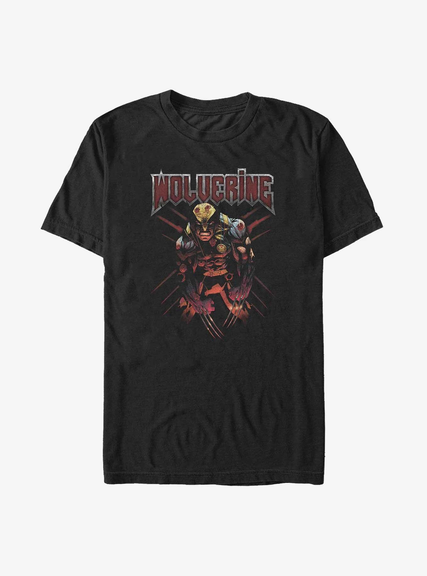 Marvel X-Men Wolverine Scratched Up Heavyweight T-Shirt