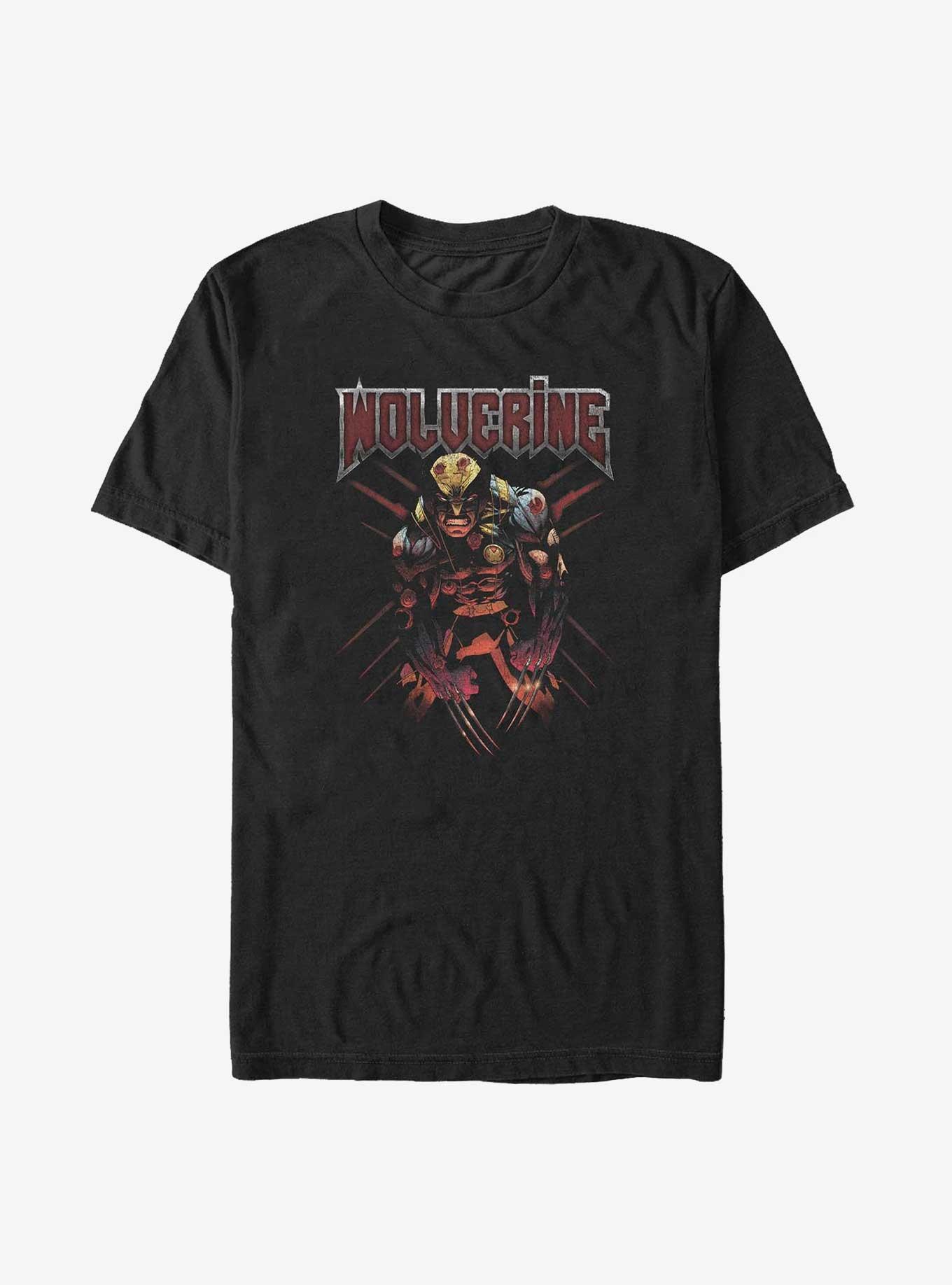 Marvel X-Men Wolverine Scratched Up Extra Soft T-Shirt, , hi-res