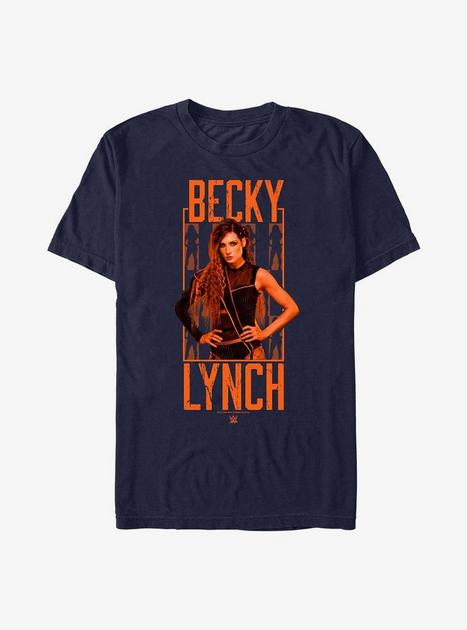 Wwe Becky Lynch Logo Extra Soft T Shirt Blue Hot Topic