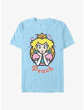Mario Peach Hearts Extra Soft T-Shirt, , hi-res