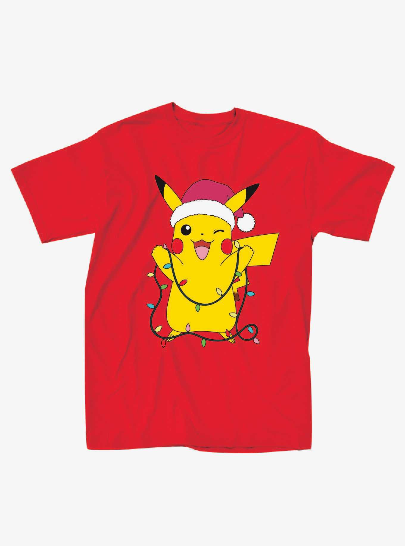Pokemon Pikachu Christmas Boyfriend Fit Girls T-Shirt, , hi-res