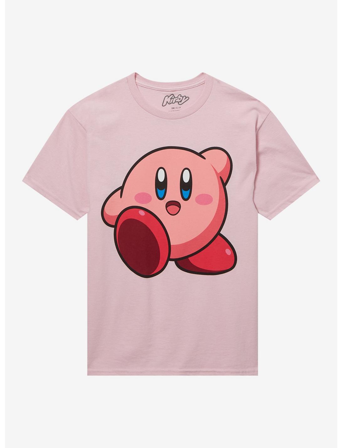Kirby Waving Pink Boyfriend Fit Girls T-Shirt, MULTI, hi-res