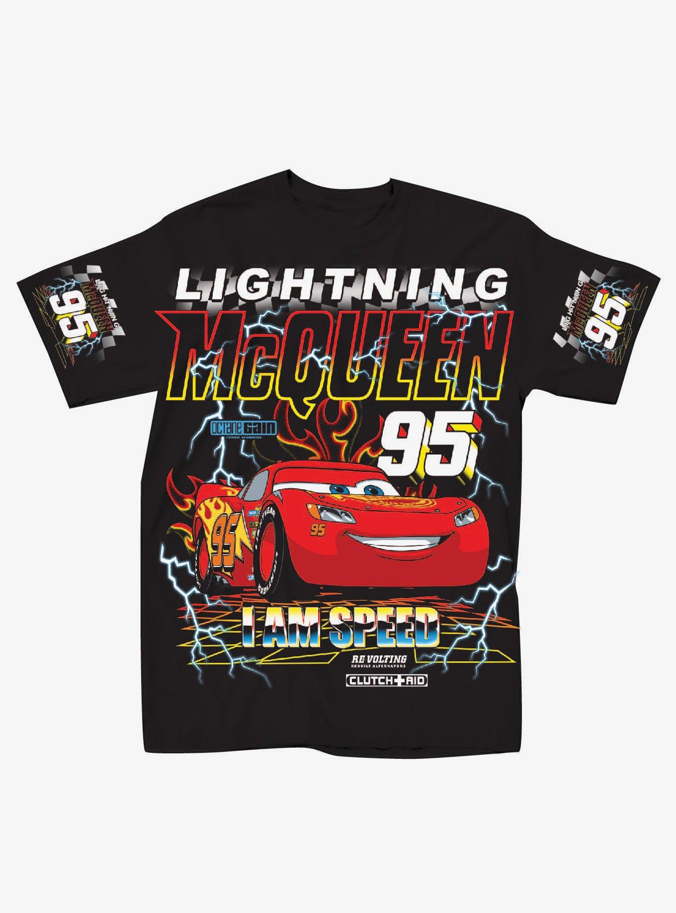 Disney Pixar Cars Lightning McQueen Boyfriend Fit Girls T-Shirt
