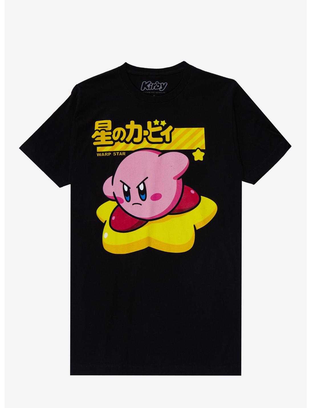 Kirby Warp Star Angry T-Shirt, BLACK, hi-res