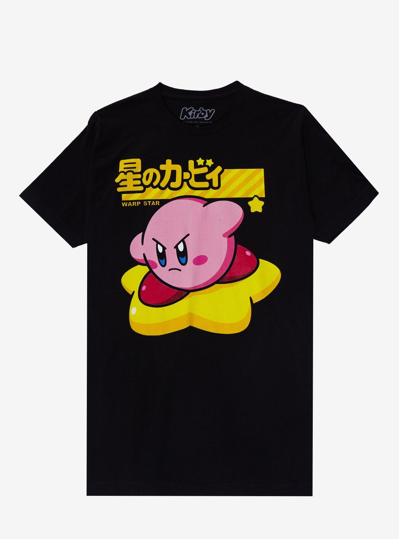 Kirby Warp Star Angry T-Shirt, BLACK, hi-res