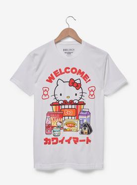 Sanrio Hello Kitty Kawaii Mart Welcome T-Shirt - BoxLunch Exclusive