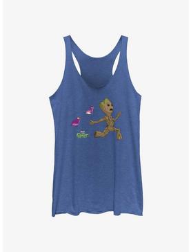 Marvel Guardians Of The Galaxy Groot And Birds Girls Raw Edge Tank, , hi-res