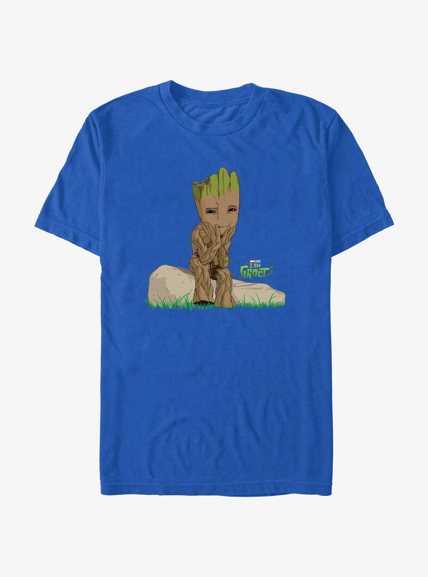 Marvel Guardians Of The Galaxy Groot Thinking T Shirt