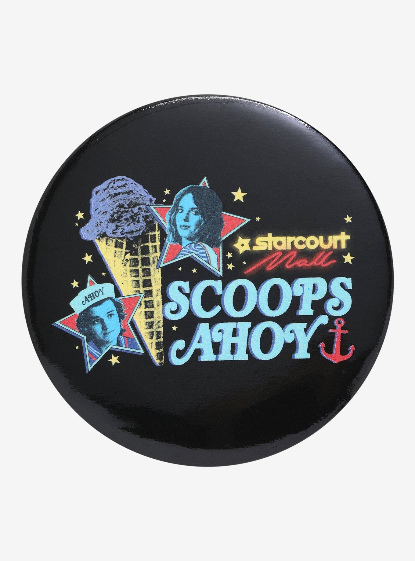 Stranger Things Scoops Ahoy Duo 3 Inch Button, , hi-res
