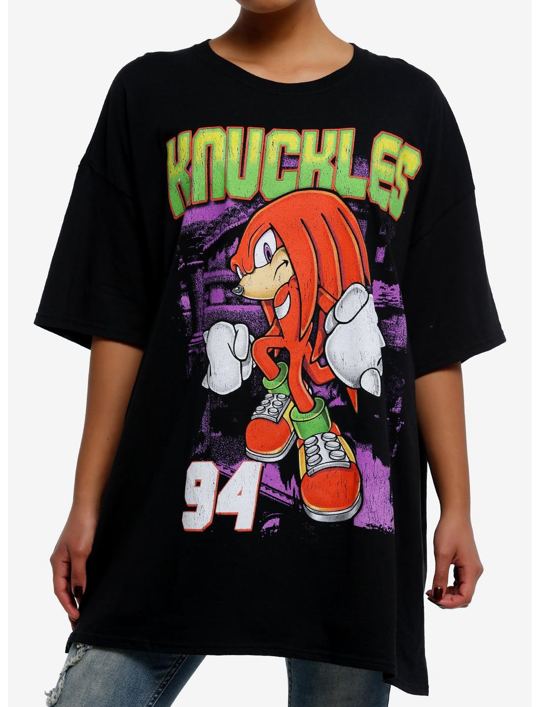 Sonic The Hedgehog Knuckles 94 Girls Oversized T-Shirt, MULTI, hi-res