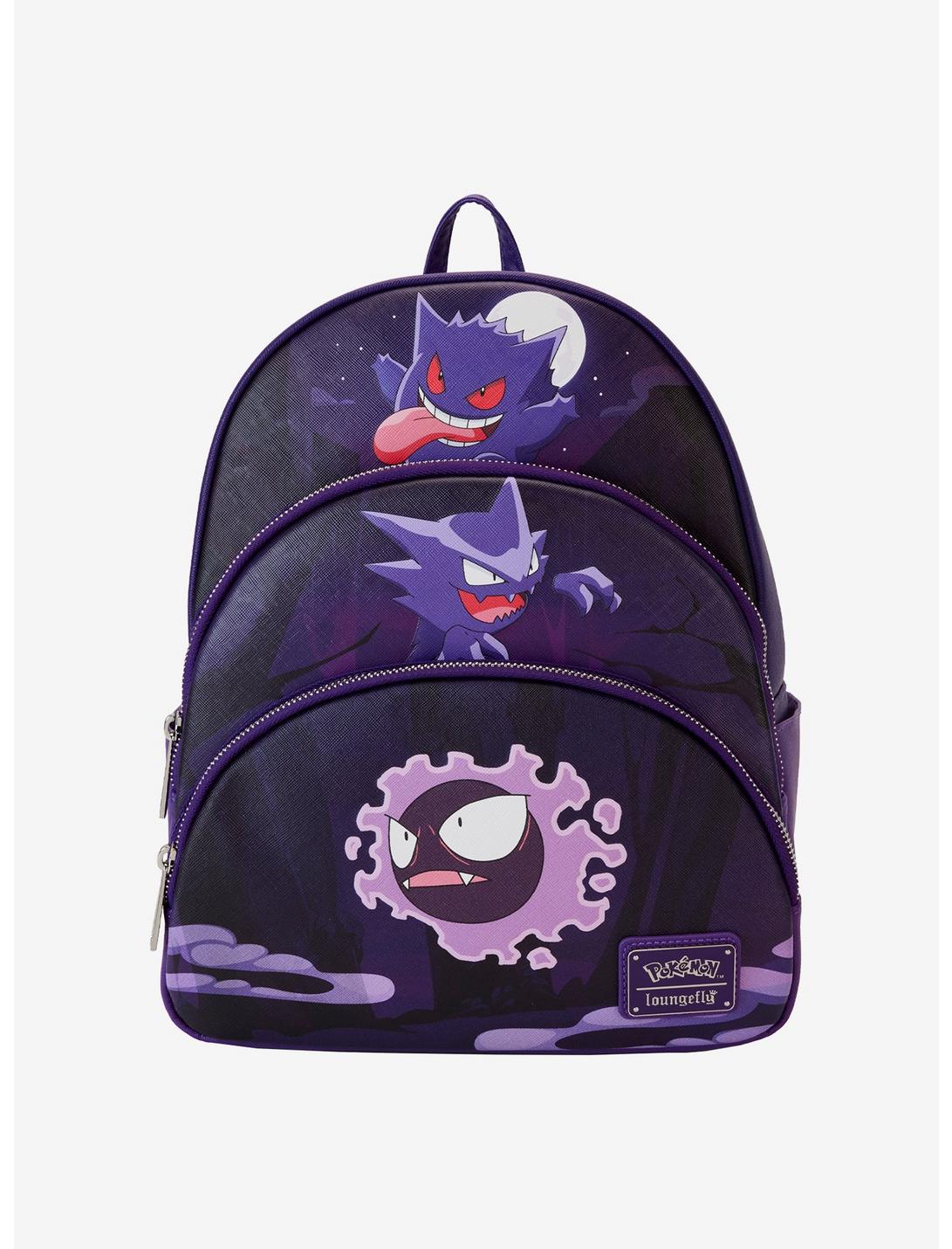 Loungefly Pokémon Gastly Evolutions Triple Pocket Mini Backpack, , hi-res