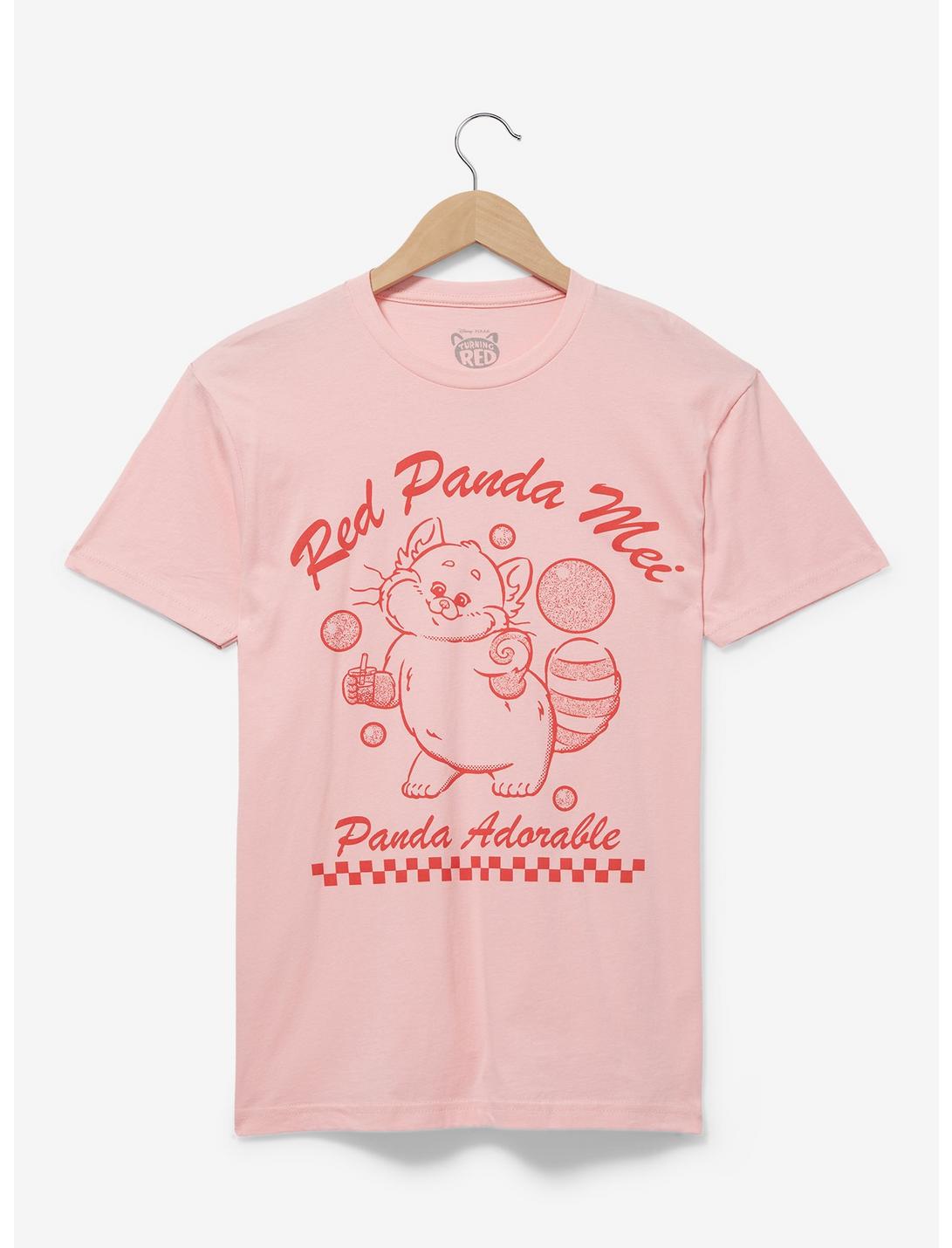 Disney Pixar Turning Red Mei Panda Boba Women's T-Shirt - BoxLunch Exclusive, LIGHT PINK, hi-res