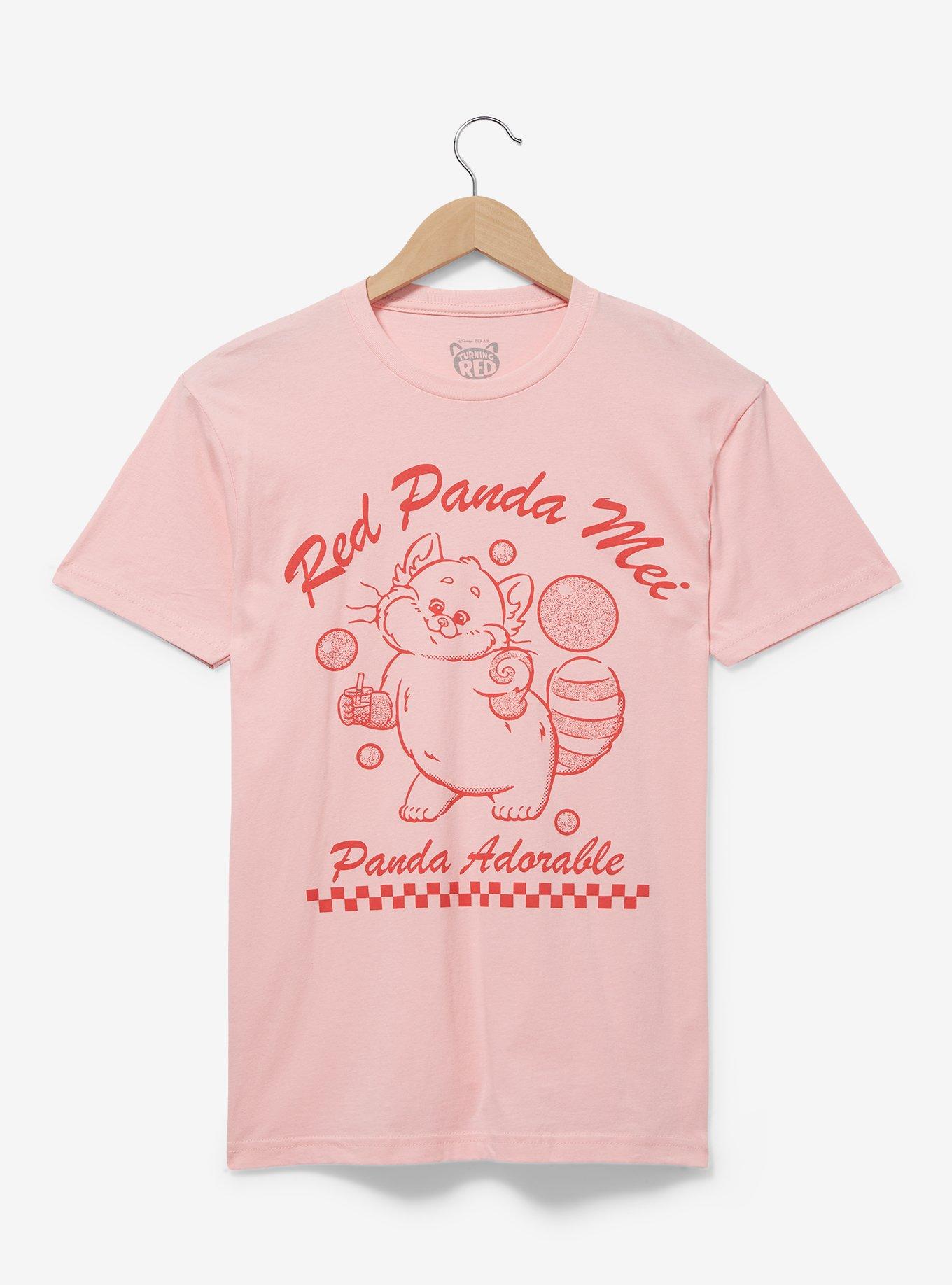 Disney Pixar Turning Red Mei Panda Boba Women's T-Shirt - BoxLunch Exclusive, LIGHT PINK, hi-res