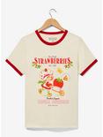 Strawberry Shortcake Natural Sweetness Women's Ringer T-Shirt — BoxLunch Exclusive, OFF WHITE, hi-res