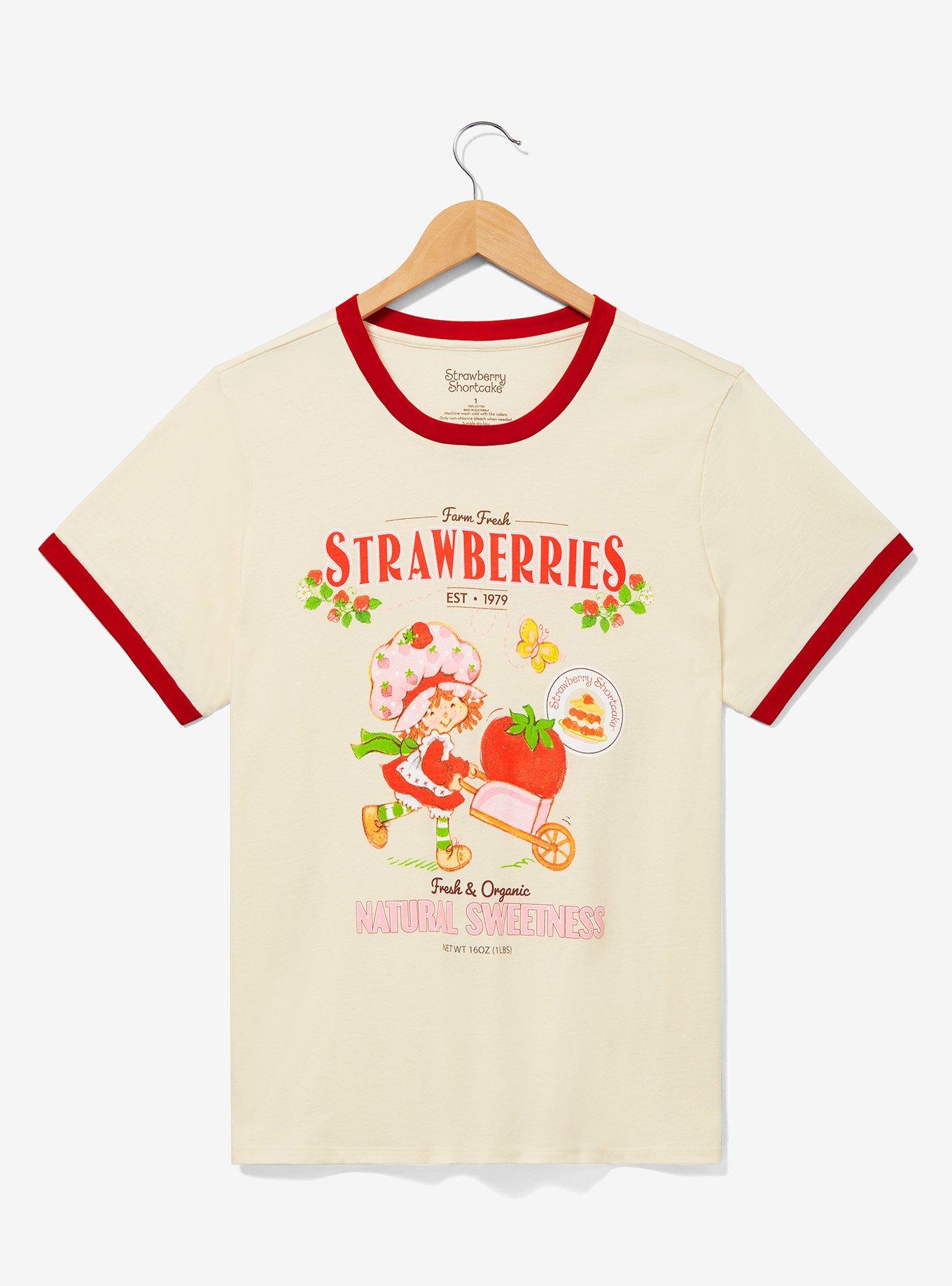 Strawberry Shortcake Natural Sweetness Women's Plus Size Ringer T-Shirt — BoxLunch Exclusive, , hi-res