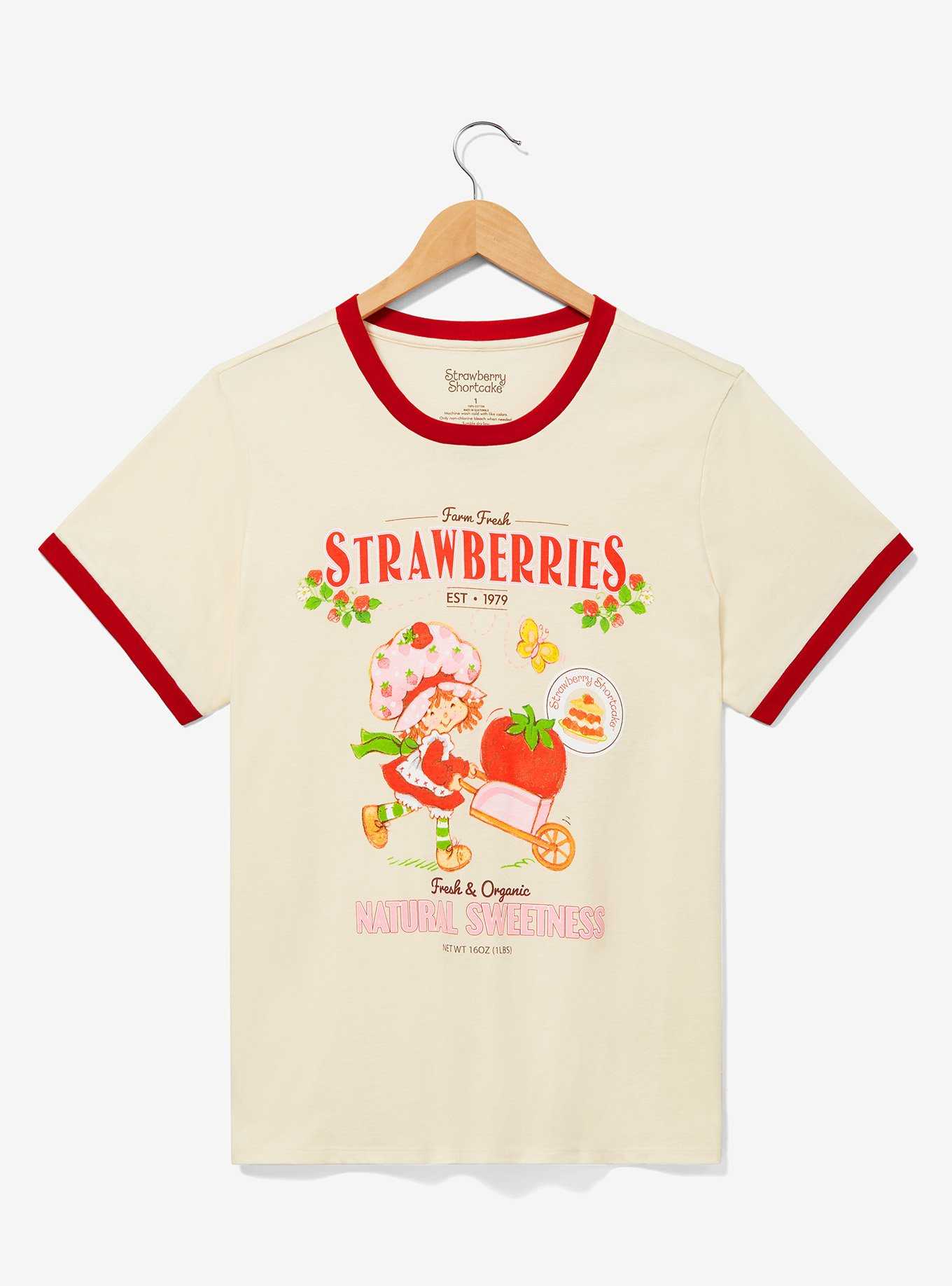 Strawberry Shortcake Natural Sweetness Women's Plus Size Ringer T-Shirt — BoxLunch Exclusive, , hi-res
