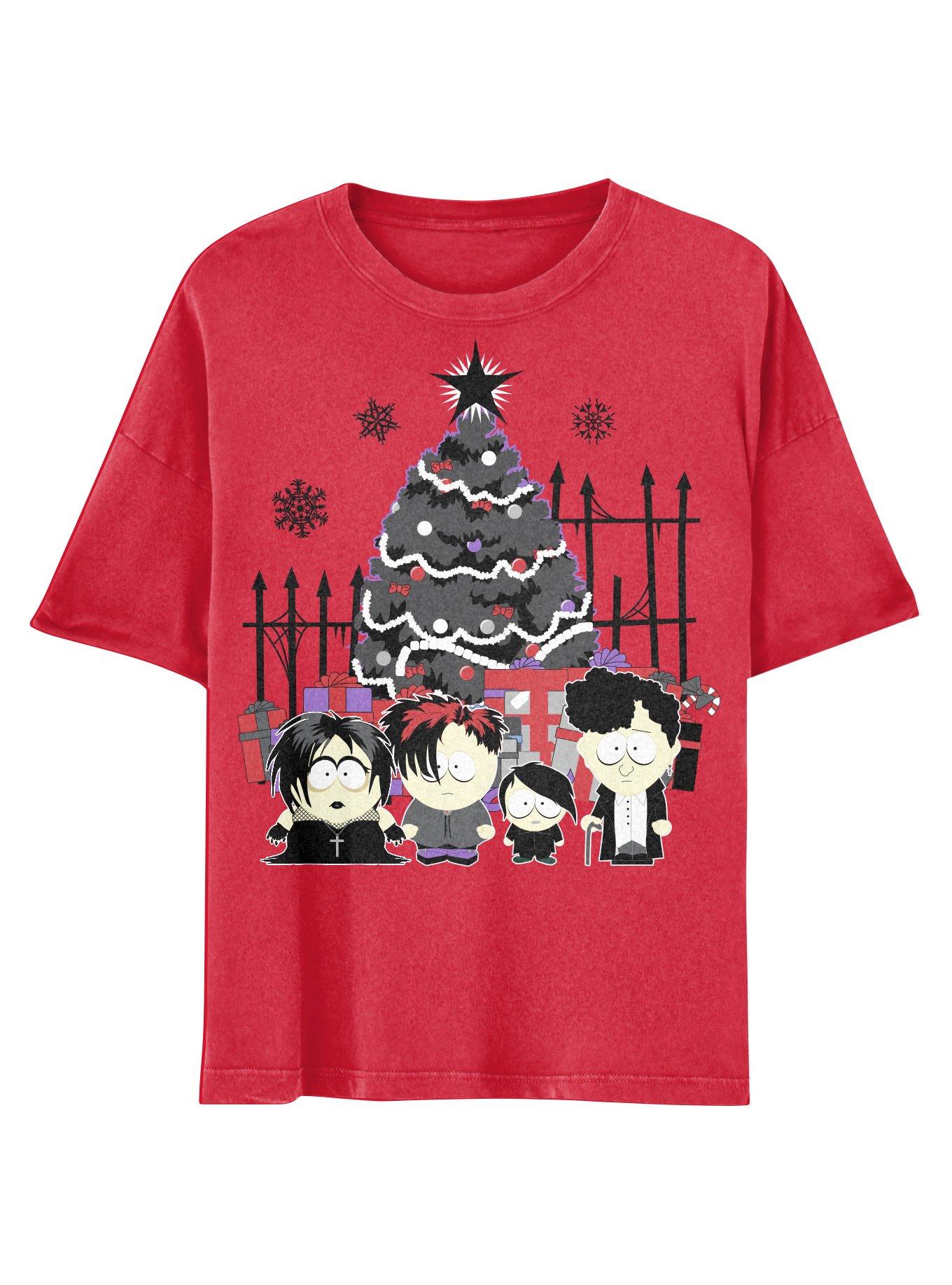 South Park Goth Kids Christmas Boyfriend Fit Girls T-Shirt, MULTI, hi-res