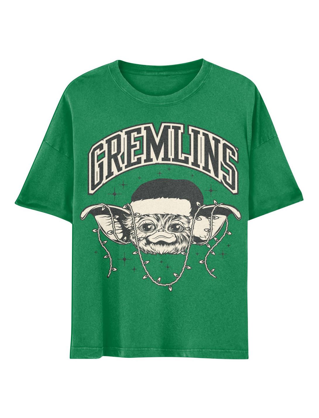 Gremlins Gizmo Holiday Boyfriend Fit Girls T-Shirt, MULTI, hi-res