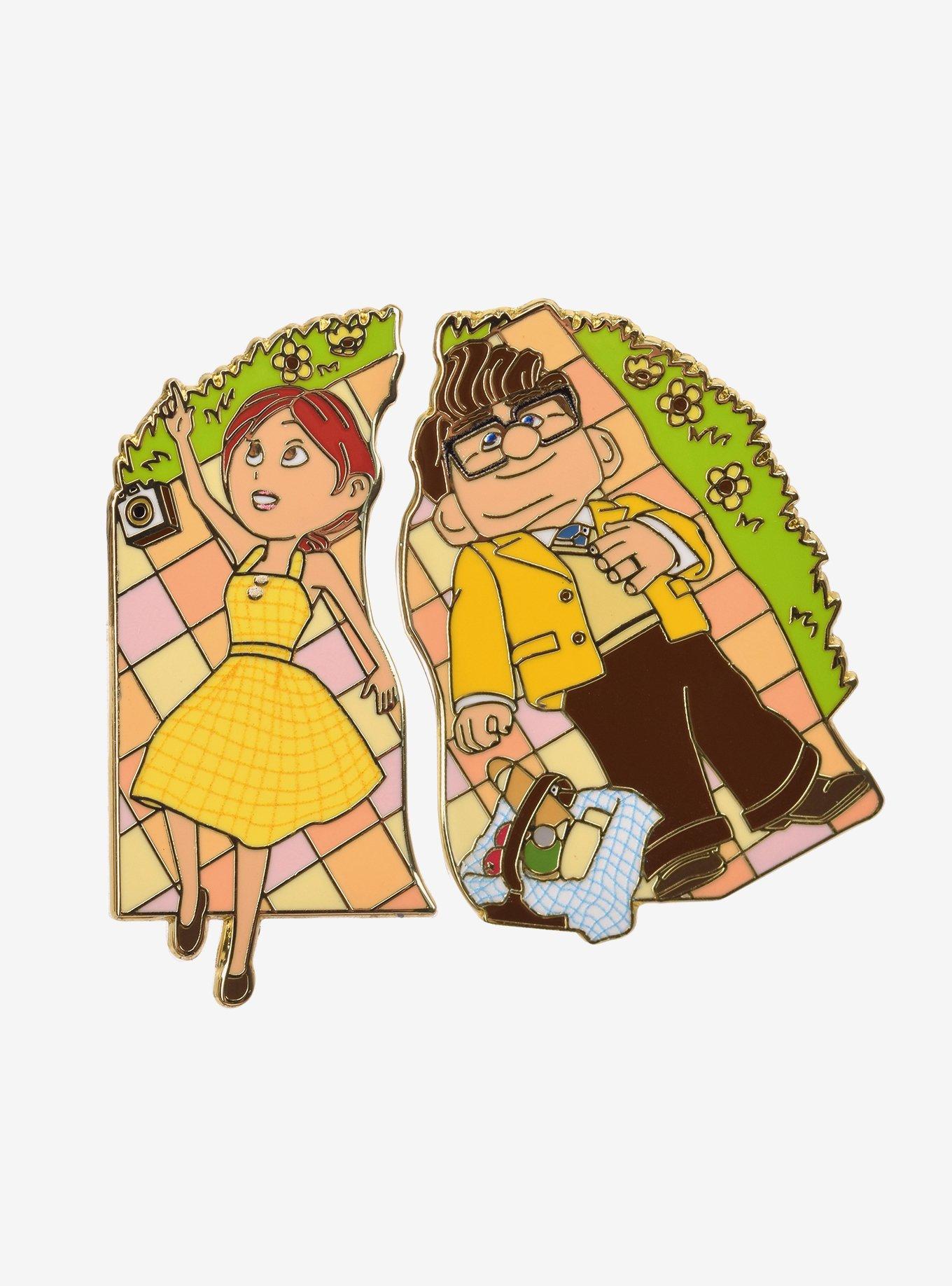 Disney Pixar Up Carl & Ellie Picnic Enamel Pin Set - BoxLunch Exclusive, , hi-res