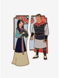 Disney Mulan Li Shang & Mulan Portrait Enamel Pin Set - BoxLunch Exclusive, , hi-res