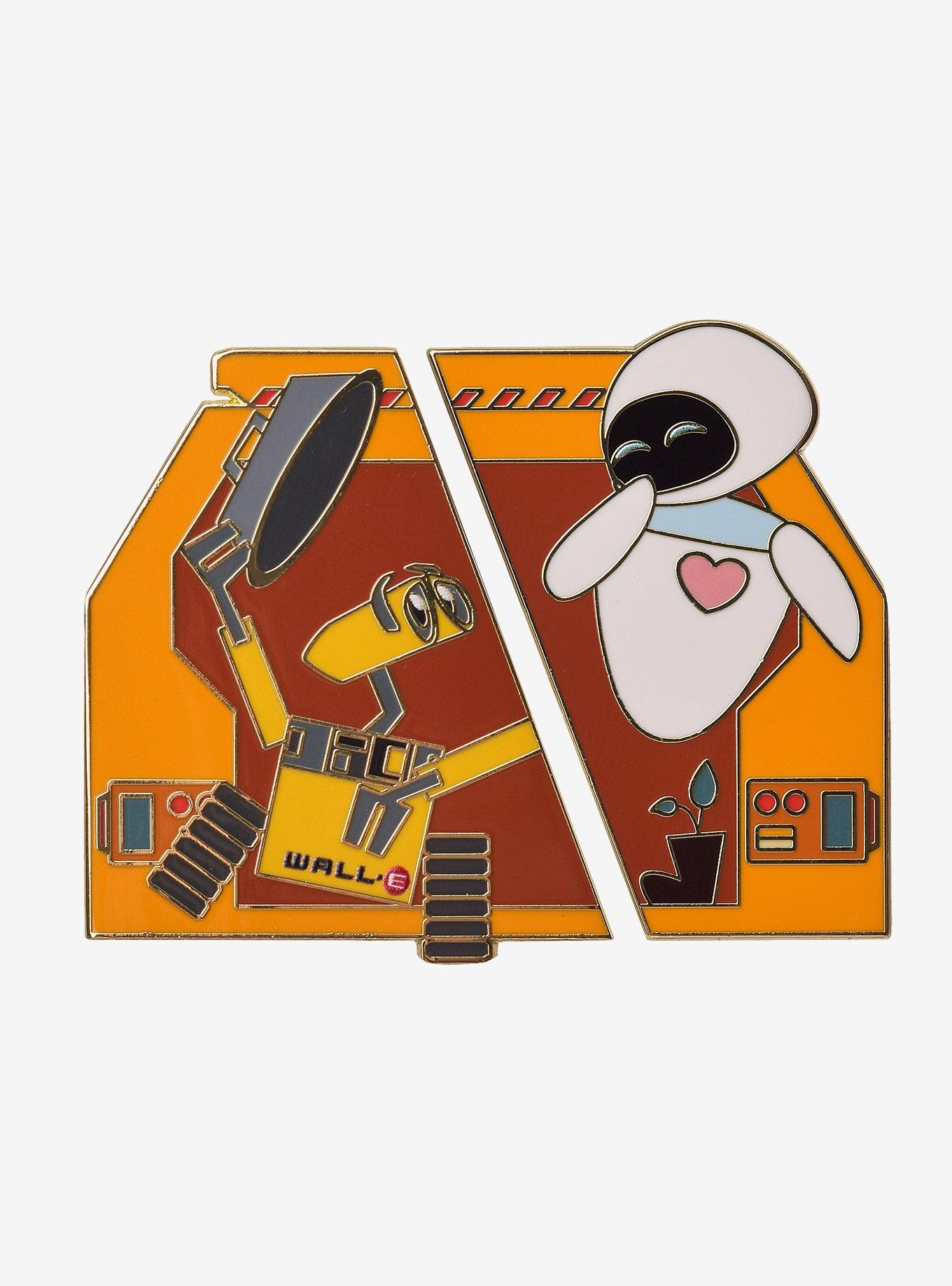 Disney Pixar WALL-E EVE & WALL-E Portrait Enamel Pin Set - BoxLunch Exclusive, , hi-res