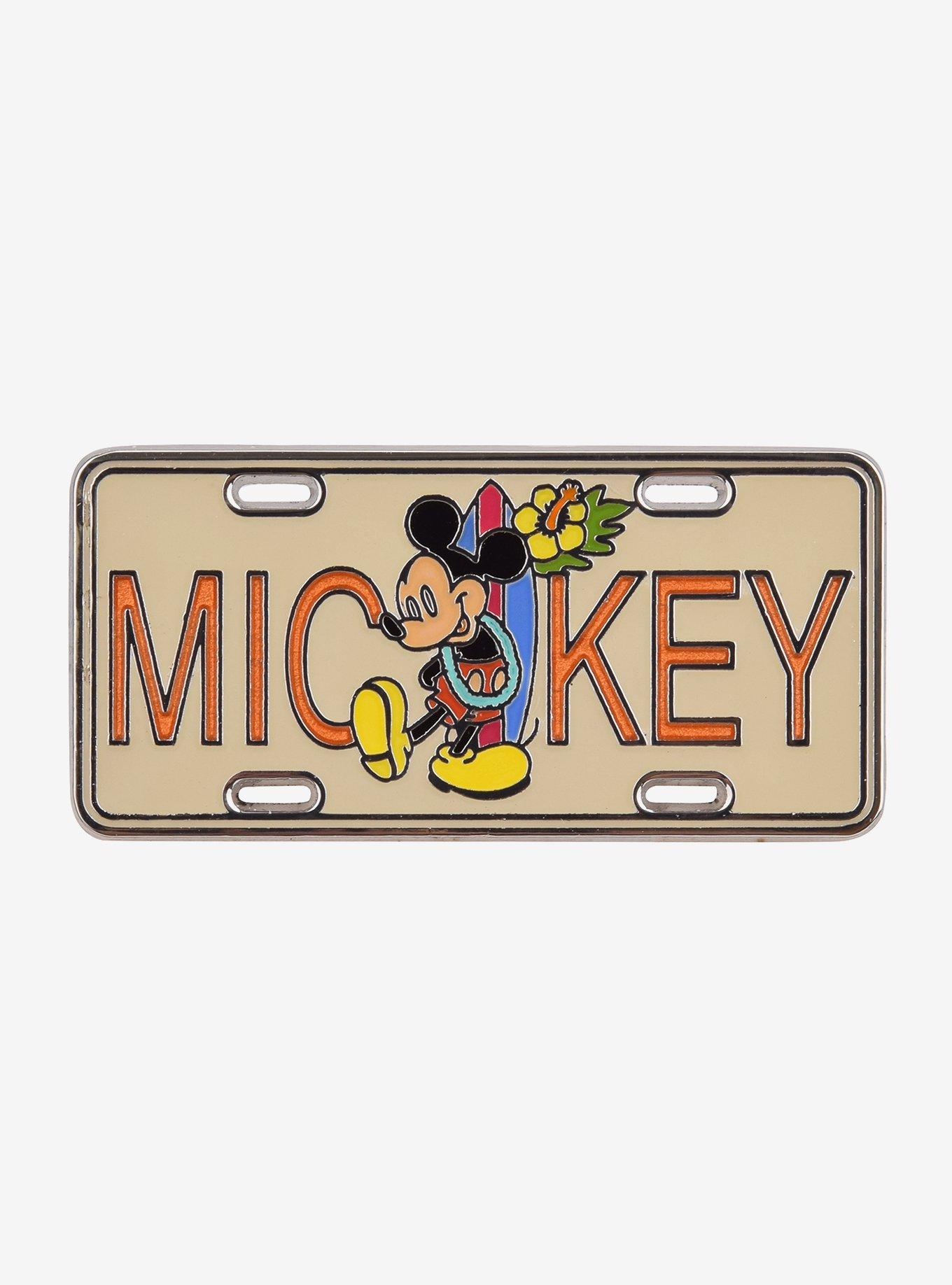 Disney Mickey Mouse License Plate Enamel Pin - BoxLunch Exclusive