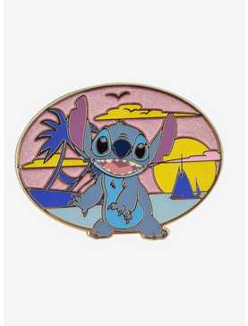 Disney Lilo & Stitch Sunset Stitch Enamel Pin - BoxLunch Exclusive, , hi-res