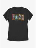 Disney The Haunted Mansion Characters Stretching Portraits Womens T-Shirt, BLACK, hi-res