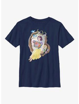 Disney 100 Snow White And The Seven Dwarfs Flowers Youth T-Shirt, , hi-res
