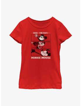 Disney 100 Minnie Mouse Sassy And Sweet Minnie Youth Girls T-Shirt, , hi-res