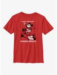 Disney 100 Minnie Mouse Sassy And Sweet Minnie Youth T-Shirt, RED, hi-res