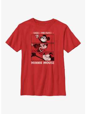 Disney 100 Minnie Mouse Sassy And Sweet Minnie Youth T-Shirt, , hi-res