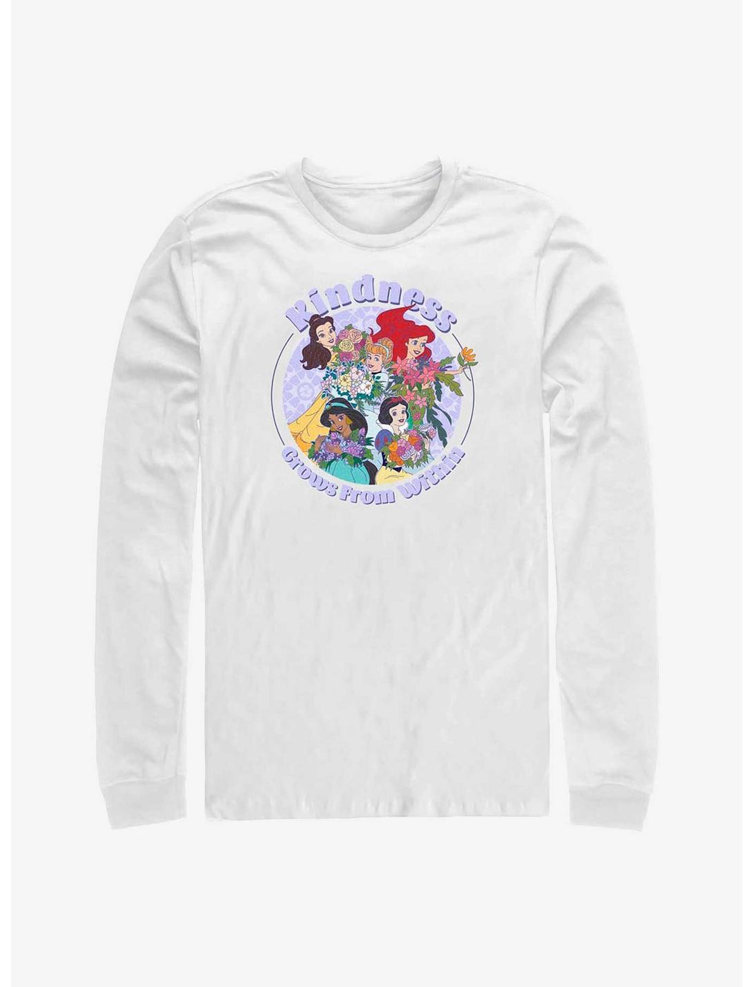 Disney 100 Princesses Kindness Long-Sleeve T-Shirt, WHITE, hi-res