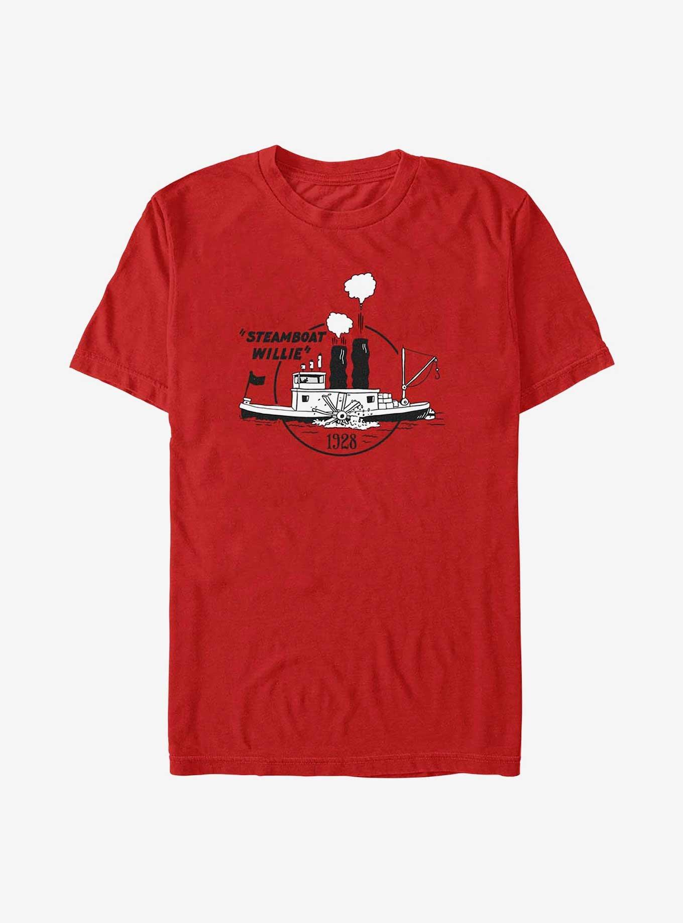 Disney 100 Steamboat Willie T-Shirt, RED, hi-res